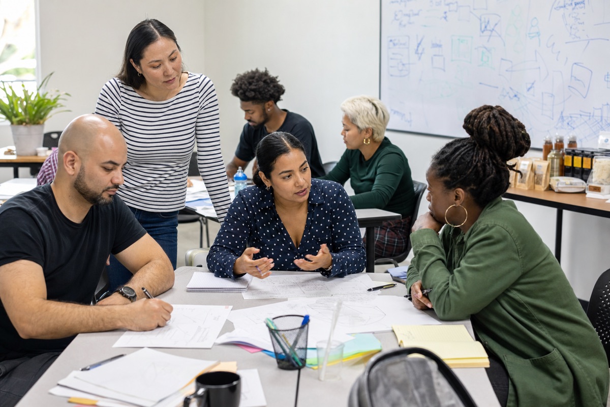 Business owners working together during an Entrepreneur Ecosystem program