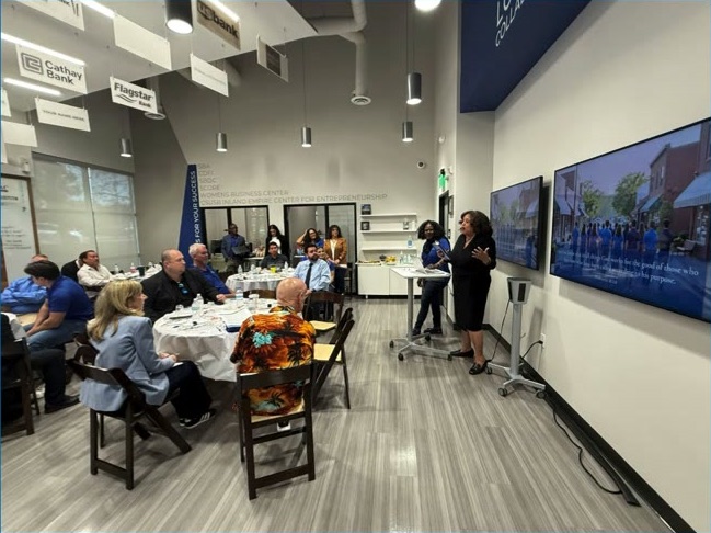 Business owners and lenders at an Ecosystem community event